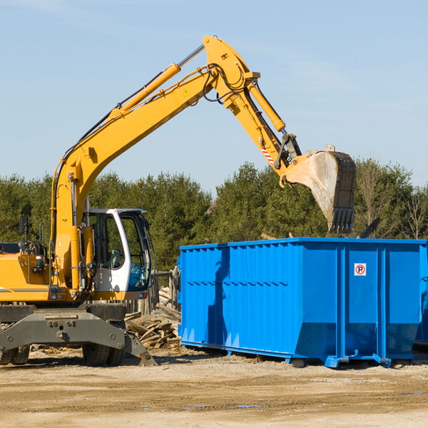 are there any restrictions on where a residential dumpster can be placed in Fountain Minnesota